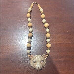 Animal Pendant Beaded Necklace